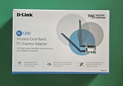 D-Link AC1200 Wireless Dual Band PCI Express Adapter DWA-582