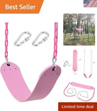 Pink Swing Seat - Heavy Duty Chain Plastic Coated - Playground Swing Set Acce...