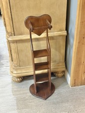 Vintage Wooden Heart bathroom toilet paper holder and organizer.