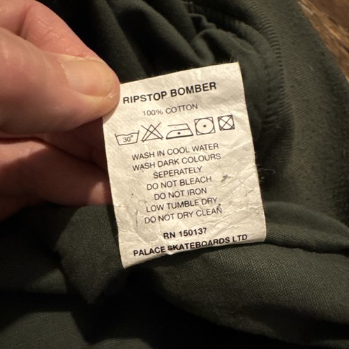 Palace Cripstop Olive Green Bomber Jacket SZ XL - Picture 8 of 10