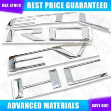Tailgate Inserts Raised Letters For Silverado 2019-2025 Truck Chrome Accessories