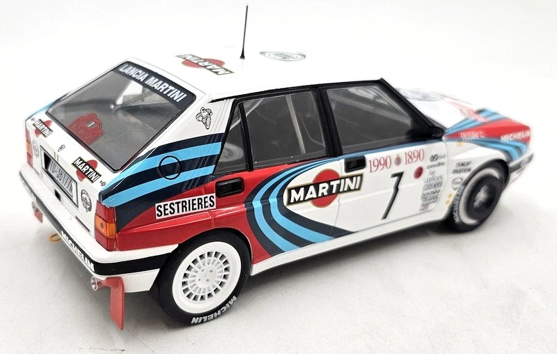 Altaya escala 1/18 diecast 26624C - Lancia Delta #7 D.Auriol 1990 Martini Foto 2 de 4