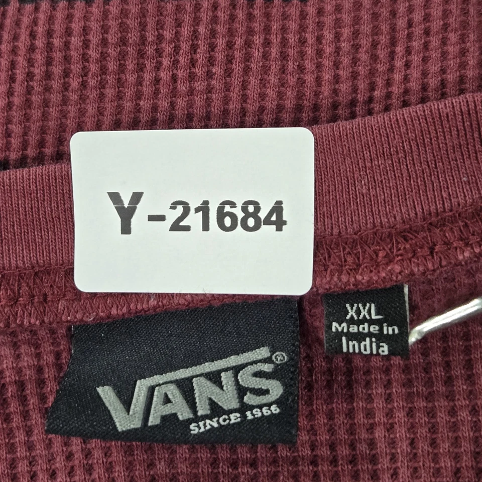 Camisa Vans Niño XXL Borgoña Rayas Manga Larga Foto 3 de 4