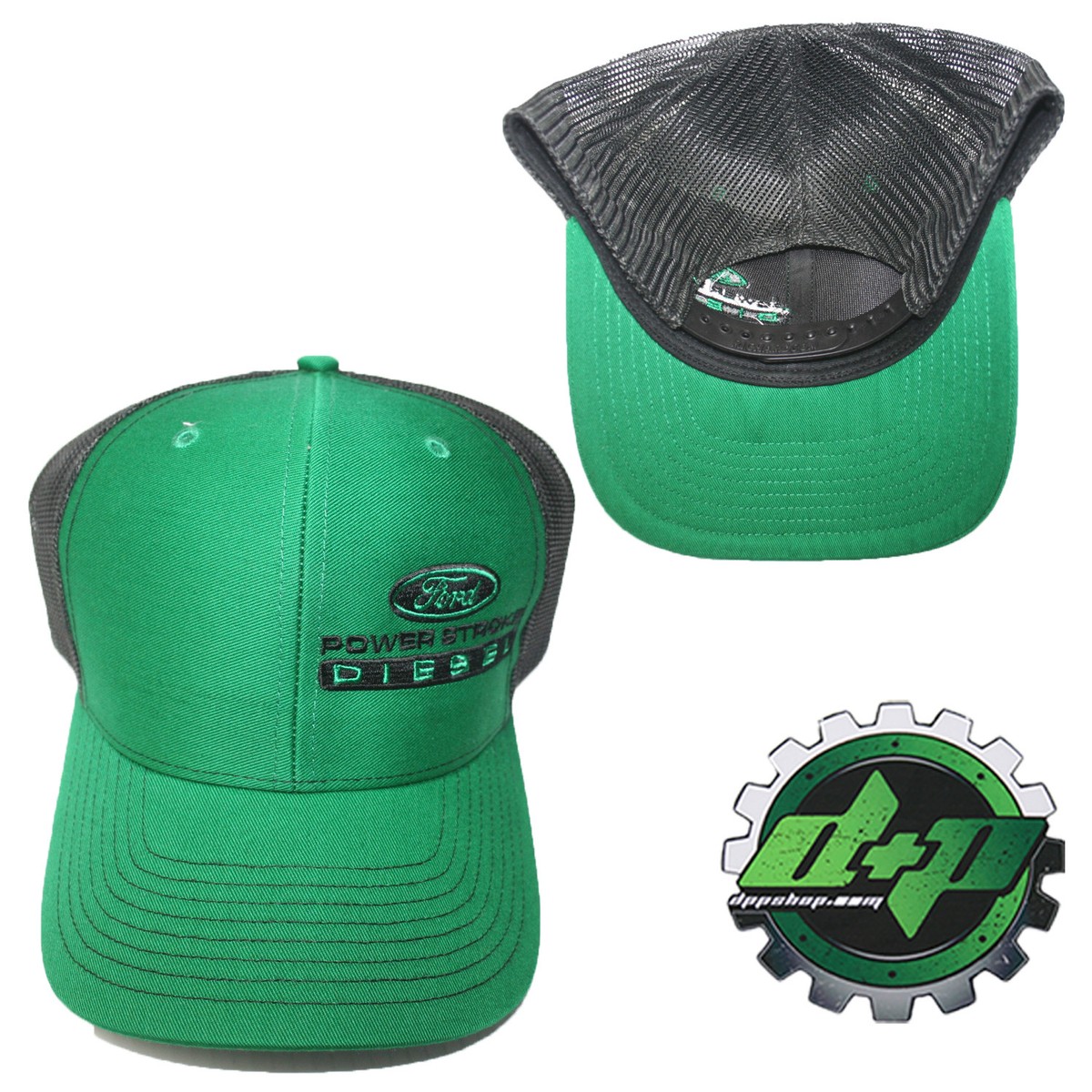 Powerstroke Ford Richardson 112 Trucker Mesh Snapback Hat F250 Superduty Diesel Ford Power Stroke Diesel Patch Richardson 112 Trucker Hat  main image 3