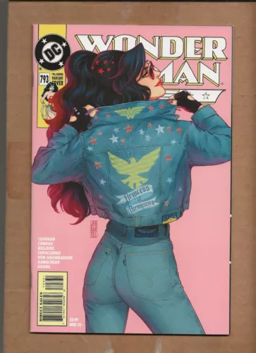 WONDER  WOMANS #793 JEN BARTEL 90'S REWIND  VARIANT COVER DC