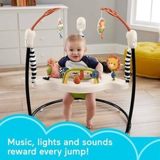 Baby Bouncer Activity Center Music Lights Sound Developmental Toys Infant Jungle