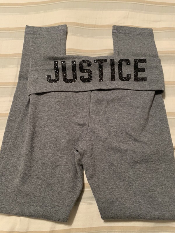 New Justice Girls Leggends Size 8 Color Gray