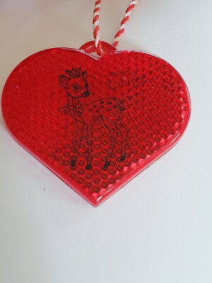 Prinzessin Lillifee Die Spiegelburg reflective 2x2'' plastic heart charm necklace