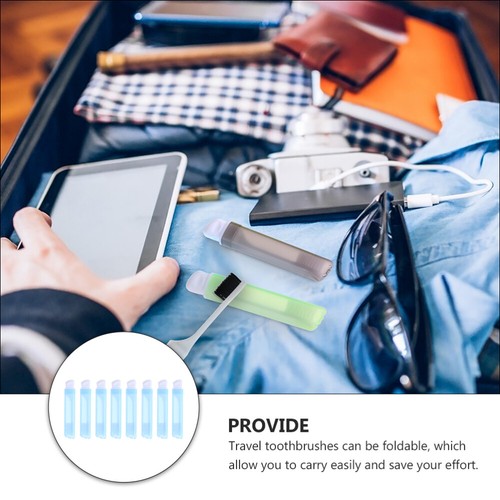 8Pcs Portable Travel Toothbrush Folding Toothbrush with Box Toothbrushes Trip - 第 11/12 張圖片