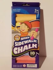 Fun Time with Me & You Jumbo Sidewalk Chalk 10 Sticks  New In Box