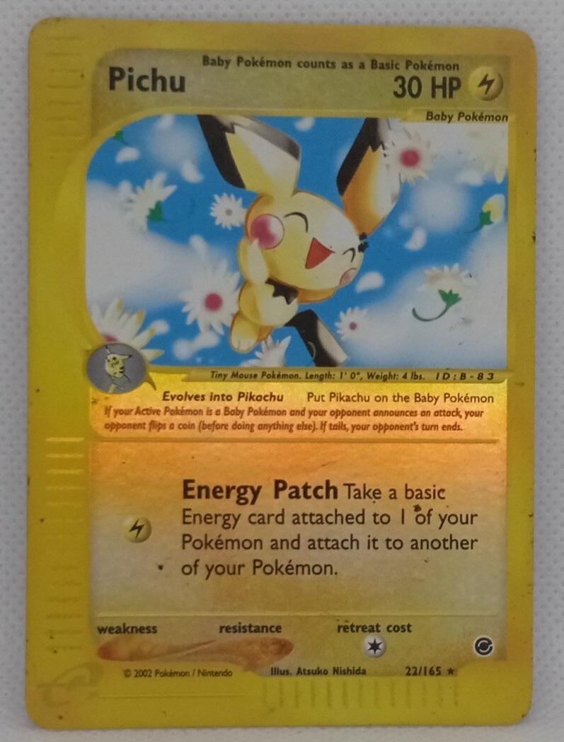 Pokémon TCG Pichu 22/165 Reverse Holo Expedition Set LP To MP | eBay