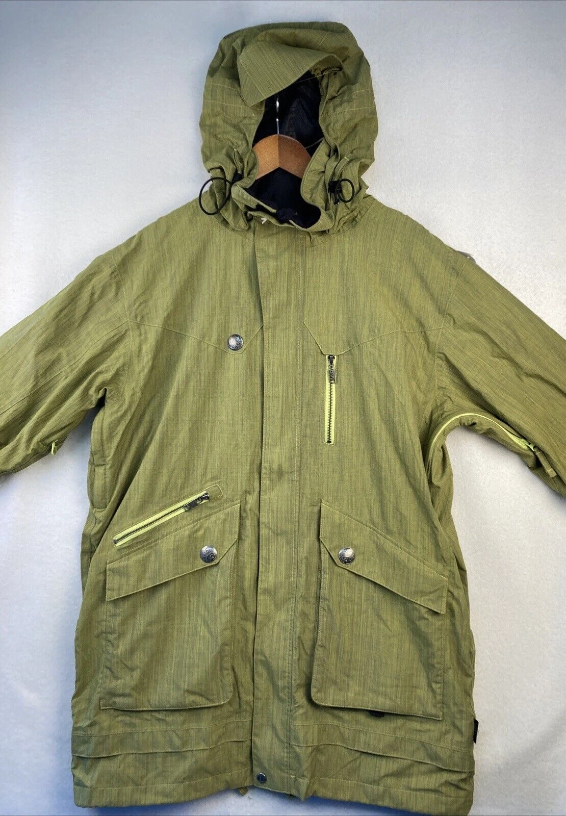 Armada Mens Ski Snowboarding Jacket Mega Rex Winter Green EUC Cummerbund Sz L
Opens in a new window 