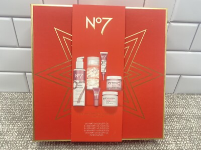 No 7 Ultimate Skin Care Collection Gift Box New Make Up Restore Renew NIB Exp 26