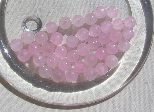 50 Rose Quartz 8mm Round Loose Beads - Free UK Postage - Picture 3 of 3
