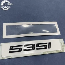 Gloss Black 535i For 535 Rear Trunk Nameplate Emblem Badge Sticker Decal 535 i