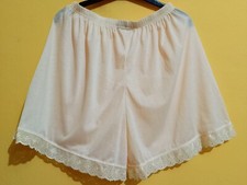 Women Everyday Panties Lingerie Cotton Bloomer Pettipant Lace Edge Short Slip