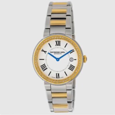 Raymond Weil Jasmine 2-Tone Diamond Bezel Women's 35 mm Watch 5245-SPS-00661