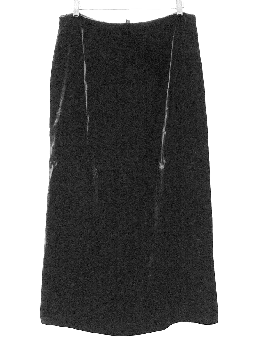 JONES BLACK VELVET A-LINE SKIRT, FULLY LINED, WOMEN'S 14