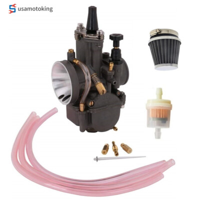 #ad #ad PWK34 Carburetor With 54mm Air Filter For Keihin Dellorto Koso OKO Power Jet $41.77
