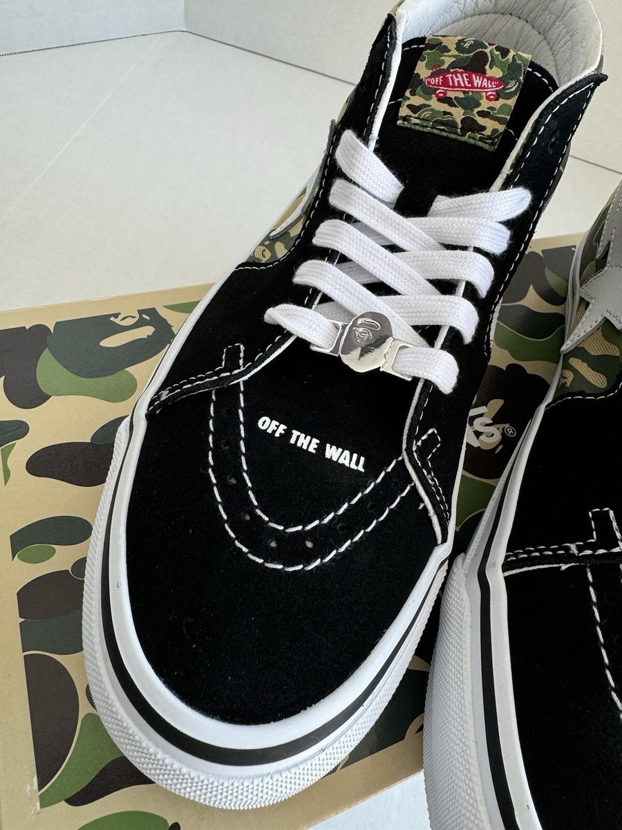 【Vans x BAPE】◆大人気◆Sk8-Mid Reissue 83 LX Black◆ Vans Sk8-Mid Reissue 83 LX 'Black/Black'