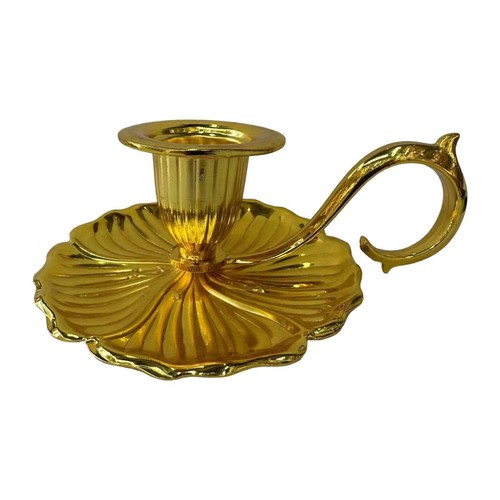 Handheld Candlestick Ornament Taper Candle Holder Candlelight Stand for