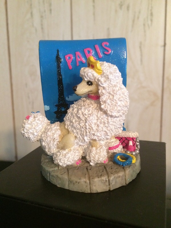 Vintage Y2K Icing By Claire's Paris Poodle Dog Figurine 2002