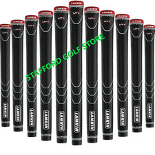 Lamkin UT Black Golf Grips Standard Midsize Black Red Core .600" Round - New