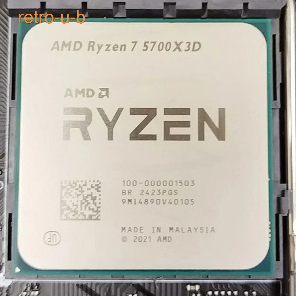 AMD Ryzen 7 5700X3D Desktop AM4 CPU Processor 3.0GHz 8 Core 16