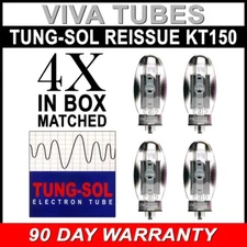 Brand New Tung-Sol KT150 KT-150 Factory Matched Burned In  Quad (4) Vacuum Tubes