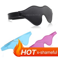 PU Leather Restraint Blindfold Eye Cover Sleep Roleplay Patch