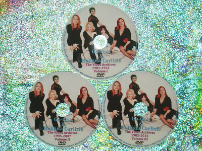 GO-GO's and BELINDA CARLISLE Video Archives 1981 to 2016 3 DVD Set Documentaries
