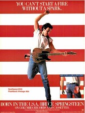 1984 Bruce Springsteen "Born In The U.S.A." Release Industry Promo Reprint Ad