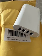 34W QC 3.0 Fast Quick Charge 4-Port USB Wall Charger Adapter US Plug Block White