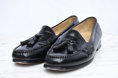 COLE HAAN CITY Pinch Office Career Leather Tassel Loafers 