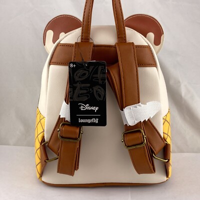 Disney Mickey Mouse 3 Piece Backpack Set Cream Faux Leather Disney Loungefly Mickey Mouse Mini Backpack Ice Cream Ears  main image 2