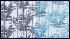 Palm Tree Printed Cotton Fabric Women Dressmaking Light weight Craft Fabric