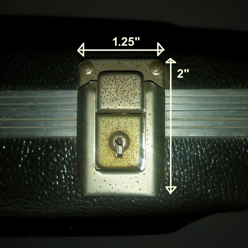 Padded Hard Side Pistol Traveling Case 4X13x17" No Key - Picture 7 of 9