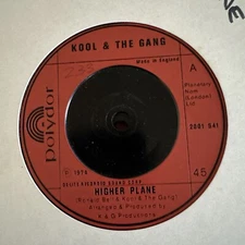 KOOL & THE GANG - HIGHER PLANE - DISCO FUNK SOUL SINGLE - VINYL 45