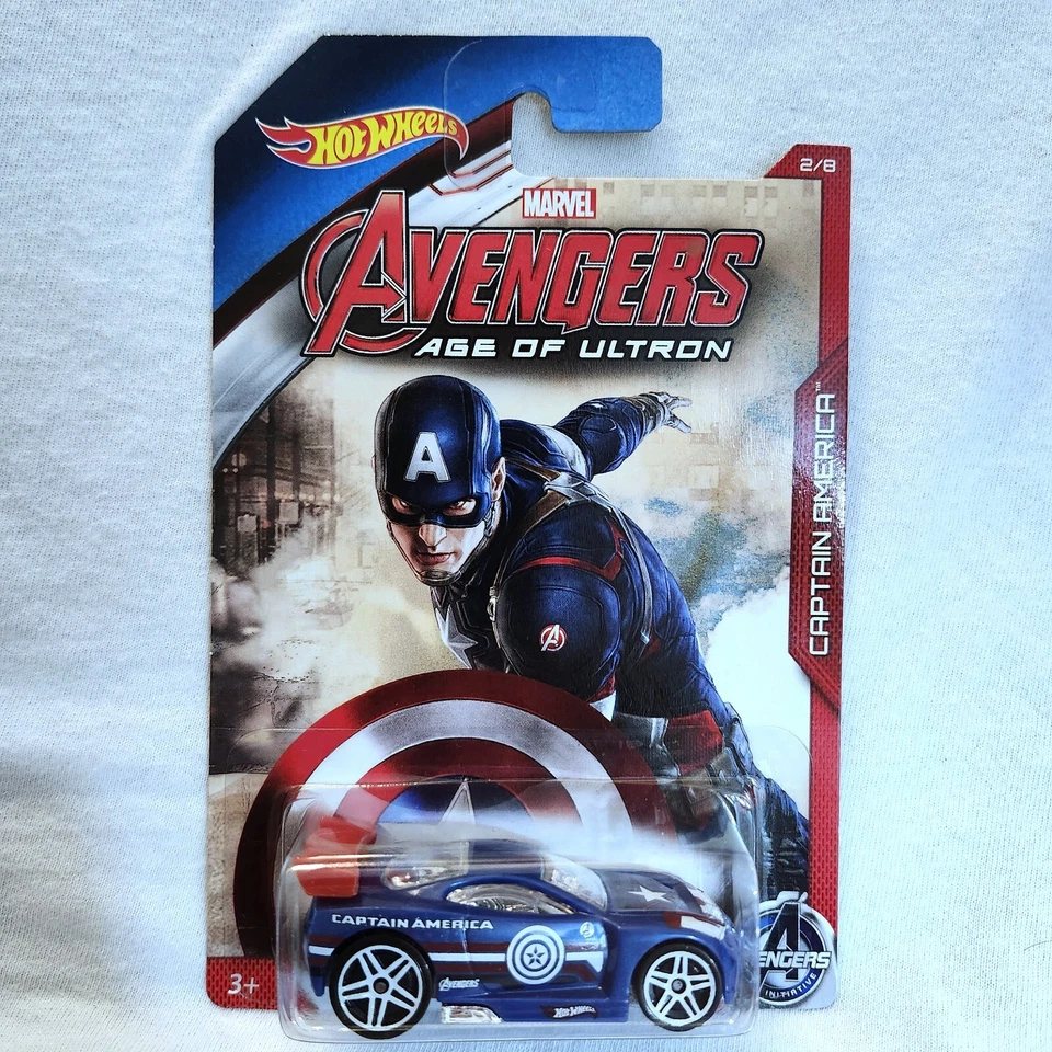Hot Wheels Marvel Avengers Age of Ultron Power Rage Captain America #2 - Image 2 of 3
