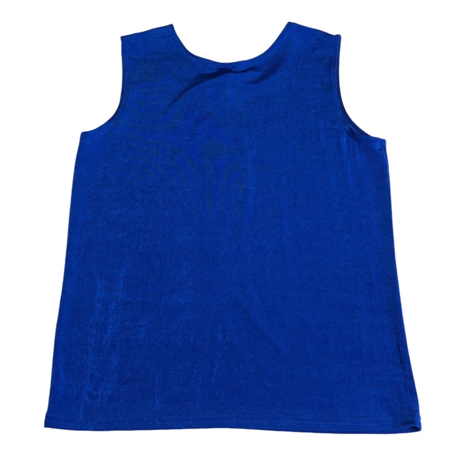 Camiseta sin mangas Jostar vintage para mujer azul medio ajustada elástica EE. UU. AÑOS 90 Foto 2 de 4