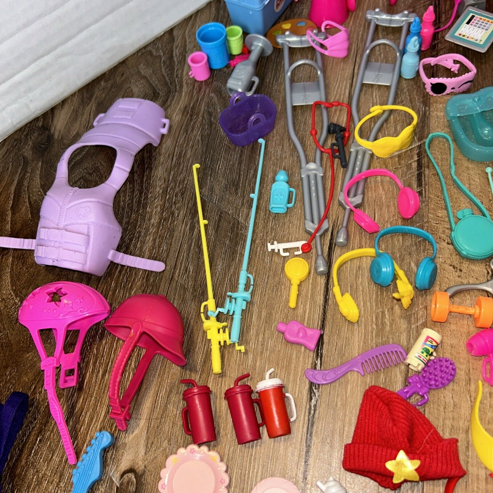 Barbie Accessories Mixed Lot Food Dishes Pets Babies Shoes