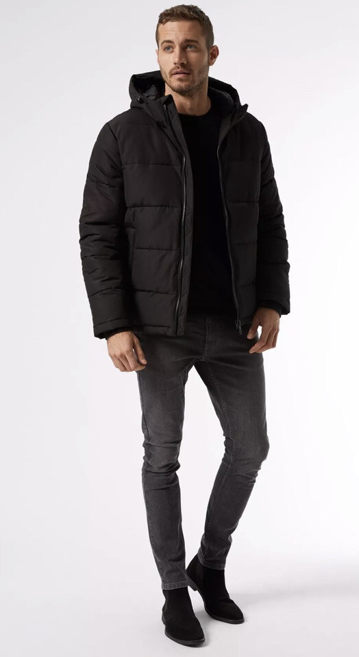 Burton Black Puffer Jacket With 