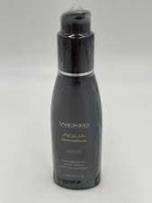 Wicked Aqua Sensitive Water-Based Lubricant 4oz Hypoallergenic Lube New