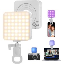 RGB Video Light, 80 LED Portable Camera Light, 360 Full Color Photography Li...