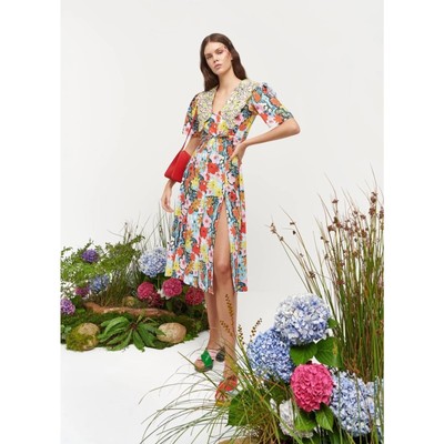 Celia B Nanna Floral Floral Cotton Dress NWT XL 