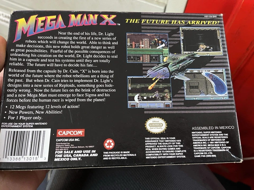 Mega Man X SNES CIB with Manual Super Nintendo Complete In Box Tested - Image 2 of 4