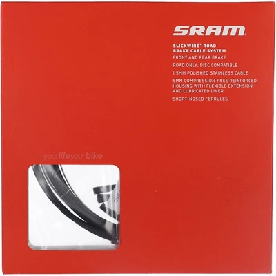 SRAM SLICKWIRE XL V2 RENNRAD BREMSZUG KIT AUßENHÜLLEN KAPPEN BODWENZUG BREMSSEIL - Bild 1 von 2