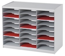 PAPERFLOW Sortierstation 24 Fächer grau