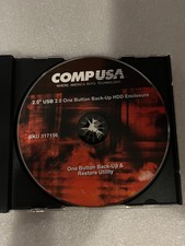 CompuUSA One Button Back-Up Restore Utility CD-ROM