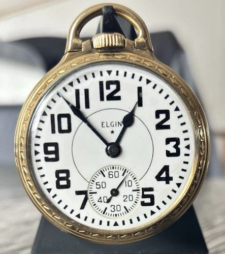 Antique ELGIN "B.W. RAYMOND" Pocket Watch 16S, 21J, Clean, Serviced. Runs Well